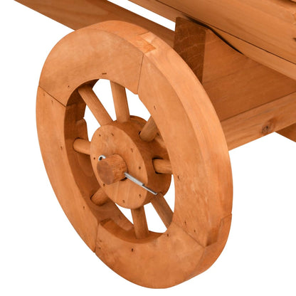 Carro Decorativo 70X43X54 Cm In Legno Massello Di Abete Nero