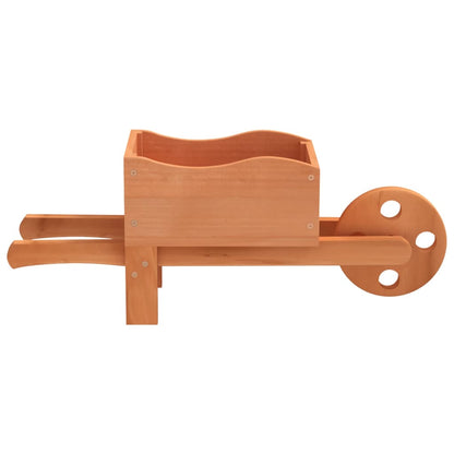Fioriere A Carriola 2 Pz 47X15X19 Cm Legno Massello Di Abete Marrone Scuro
