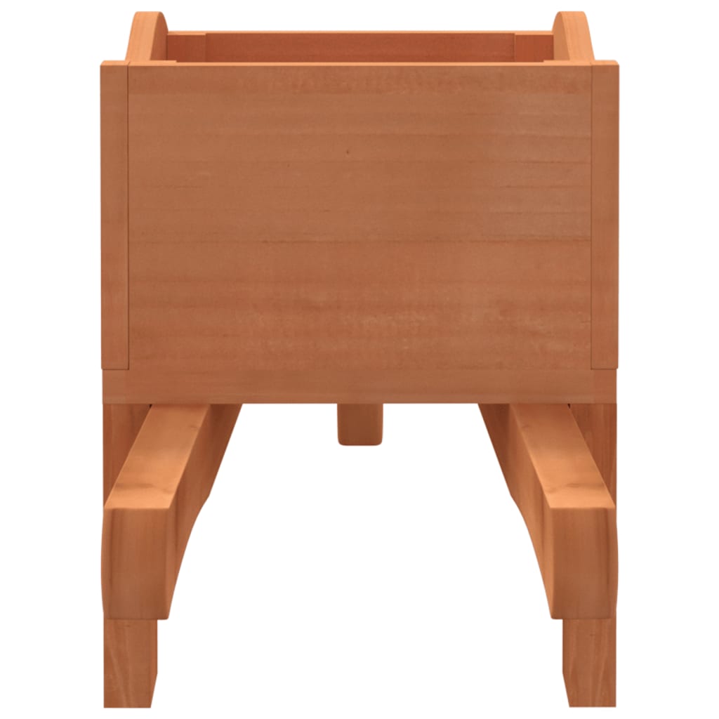 Fioriere A Carriola 2 Pz 47X15X19 Cm Legno Massello Di Abete Marrone Scuro