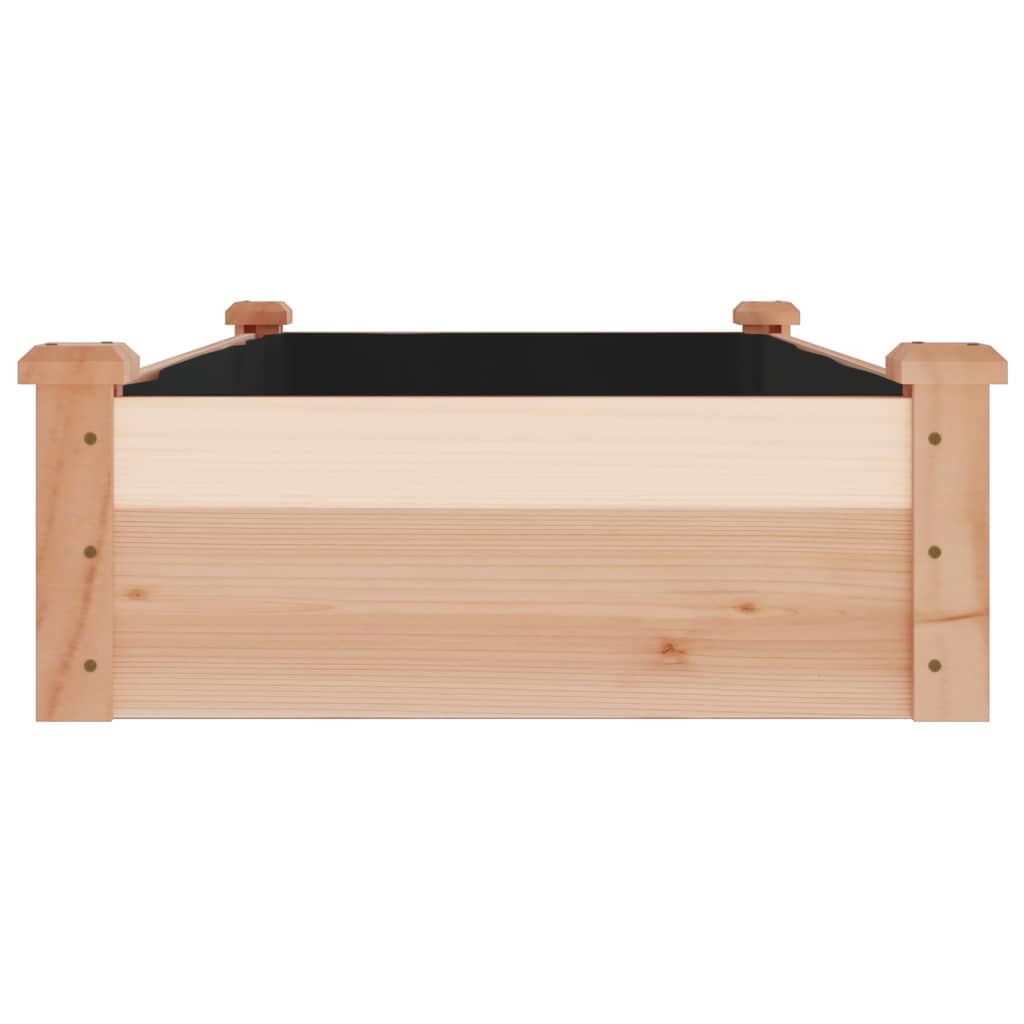 Fioriera Rialzata Da Giardino Fodera 120X60X25Cm Massello Abete
