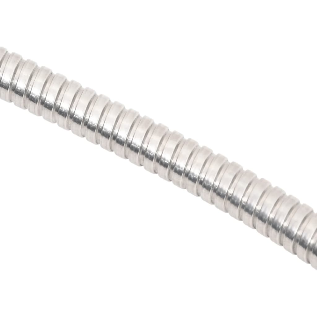 Tubo Da Giardino Con Ugello Spray Argento 20,6&quot; 22,5 M Acciaio