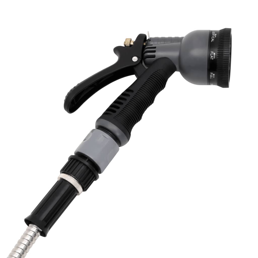 Tubo Da Giardino Con Ugello Spray Argento 20,6&quot; 22,5 M Acciaio