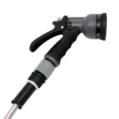 Tubo Da Giardino Con Ugello Spray Argento 20,6&quot; 22,5 M Acciaio