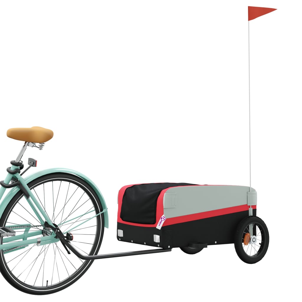 Rimorchio Da Bici Nero E 30 Kg In Ferro