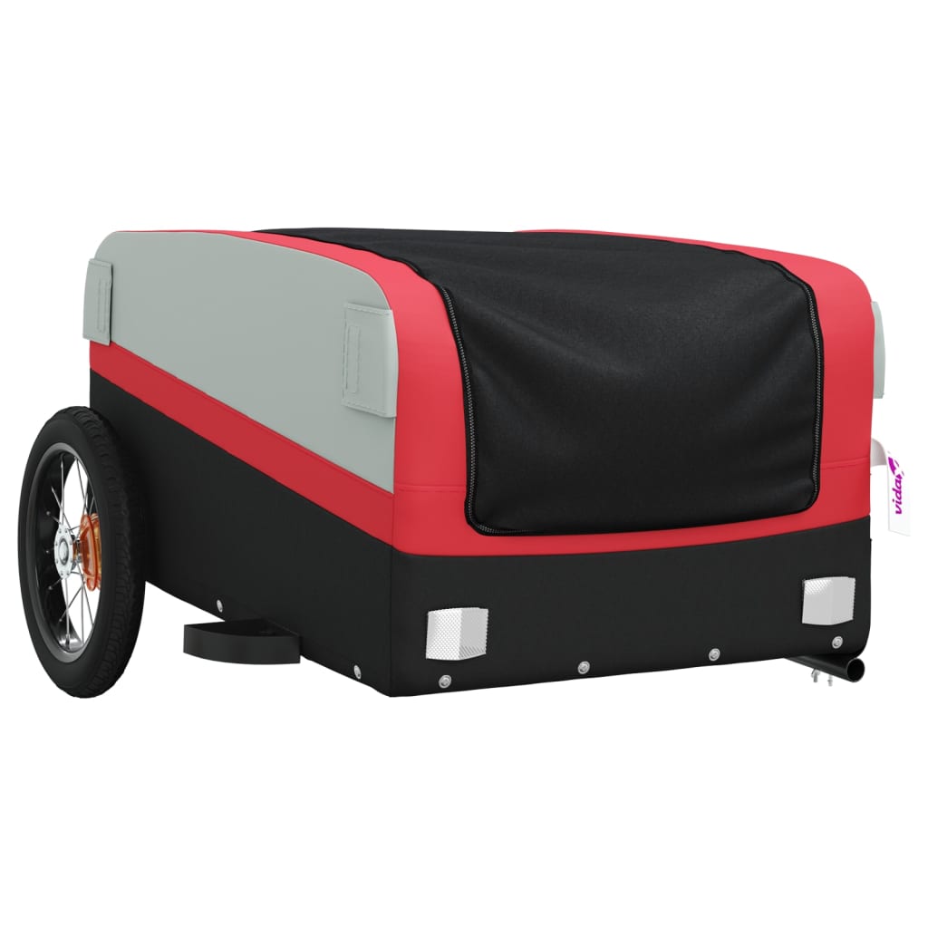 Rimorchio Da Bici Nero E 30 Kg In Ferro