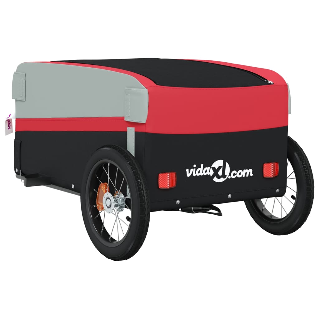 Rimorchio Da Bici Nero E 30 Kg In Ferro