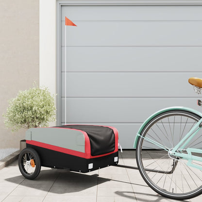 Rimorchio Da Bici Nero E 30 Kg In Ferro