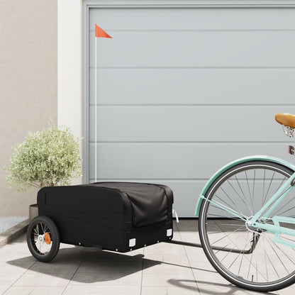 Rimorchio Da Bici Nero E 30 Kg In Ferro