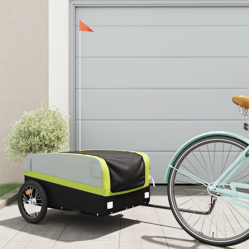 Rimorchio Da Bici Nero E 30 Kg In Ferro