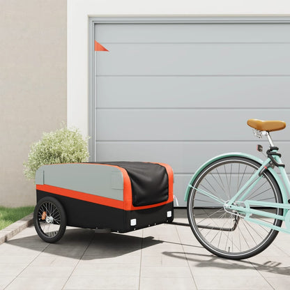 Rimorchio Da Bici Nero E 30 Kg In Ferro