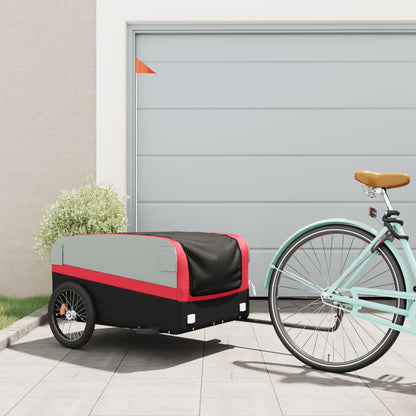 Rimorchio Da Bici Nero E 30 Kg In Ferro