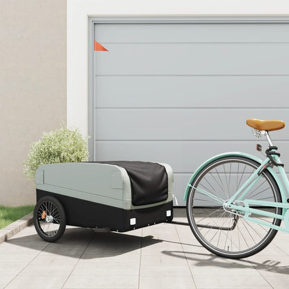 Rimorchio Da Bici Nero E 30 Kg In Ferro