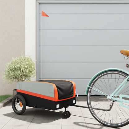 Rimorchio Da Bici Nero E 30 Kg In Ferro