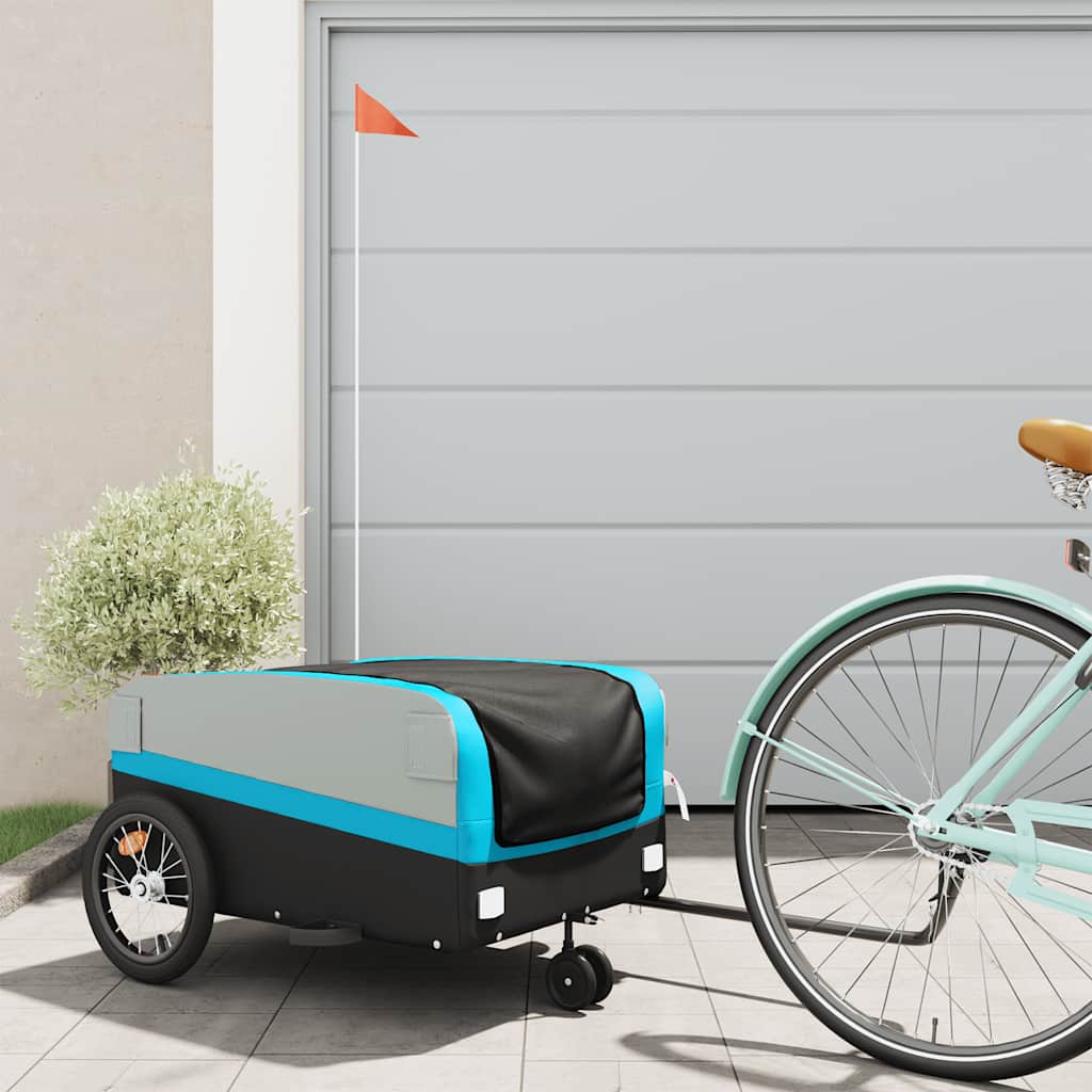 Rimorchio Da Bici Nero E 30 Kg In Ferro