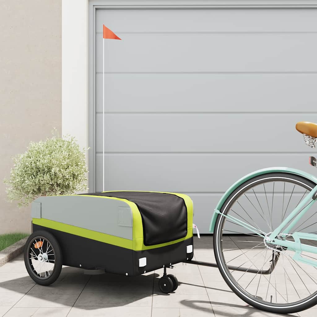 Rimorchio Da Bici Nero E 30 Kg In Ferro