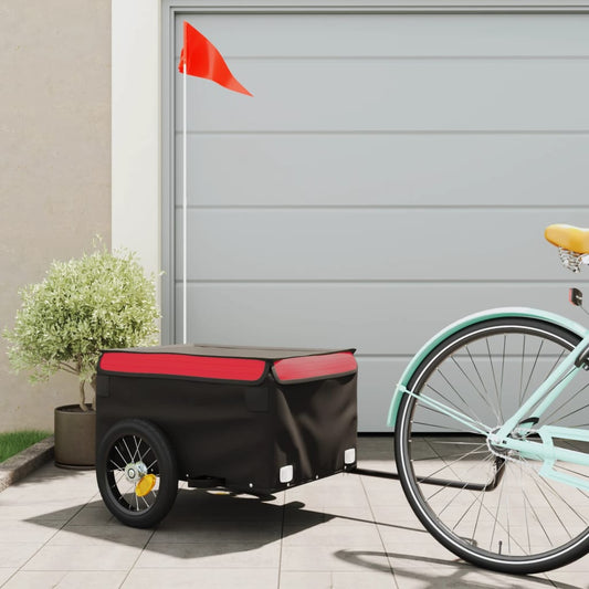 Rimorchio Da Bici Nero E 30 Kg In Ferro