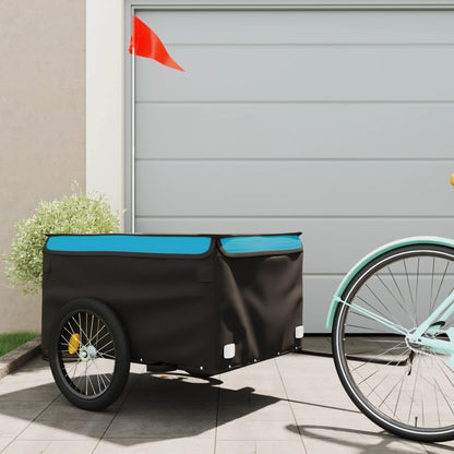Rimorchio Da Bici Nero E 30 Kg In Ferro