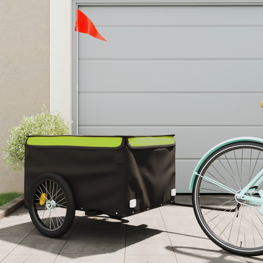 Rimorchio Da Bici Nero E 30 Kg In Ferro