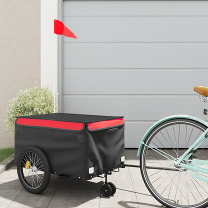 Rimorchio Da Bici Nero E 30 Kg In Ferro