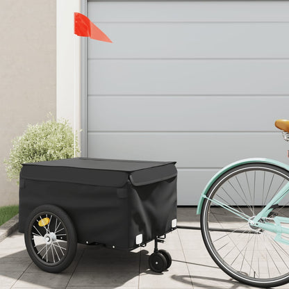 Rimorchio Da Bici Nero E 30 Kg In Ferro