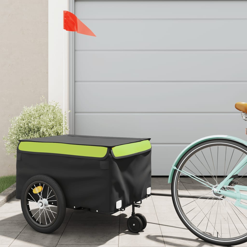 Rimorchio Da Bici Nero E 30 Kg In Ferro