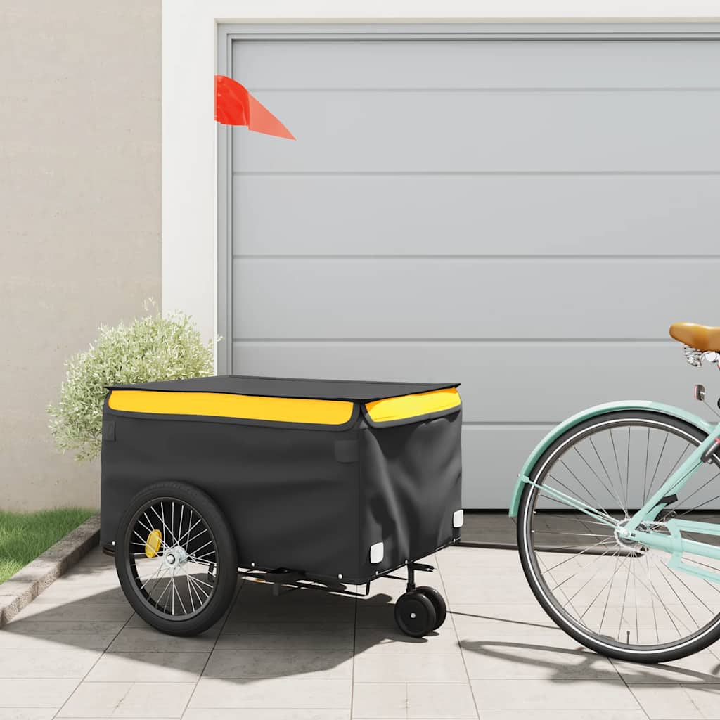 Rimorchio Da Bici Nero E 30 Kg In Ferro