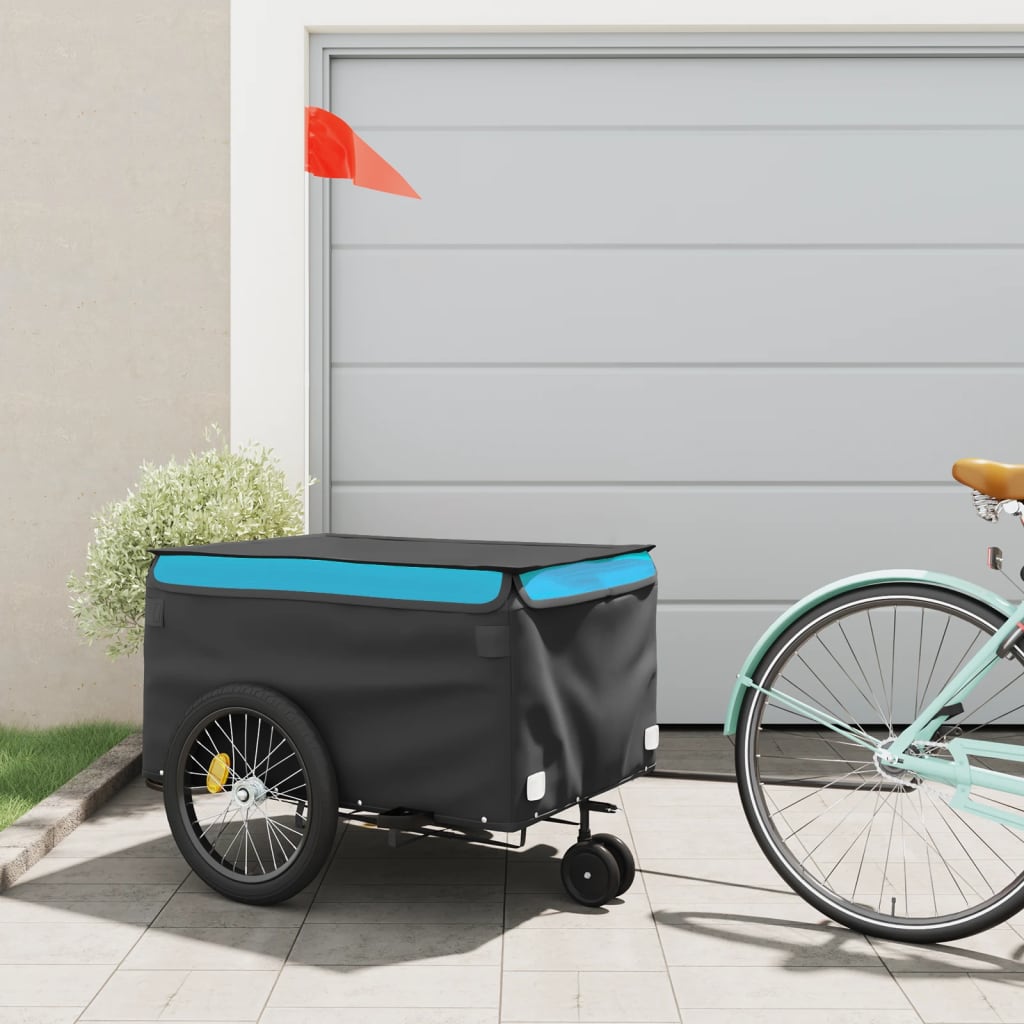 Rimorchio Da Bici Nero E 30 Kg In Ferro