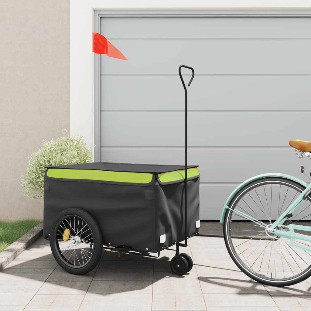 Rimorchio Da Bici Nero E 30 Kg In Ferro