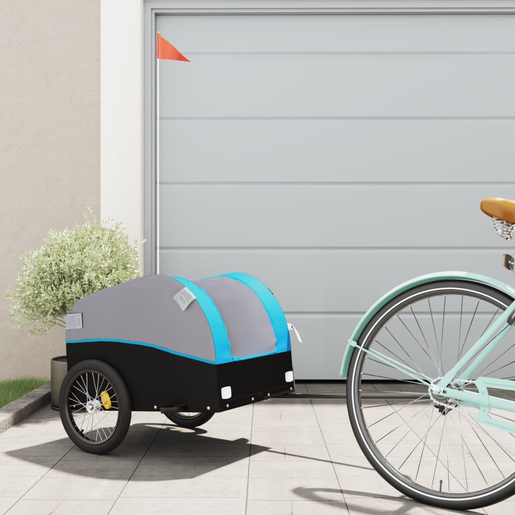 Rimorchio Da Bici Nero E 45 Kg In Ferro