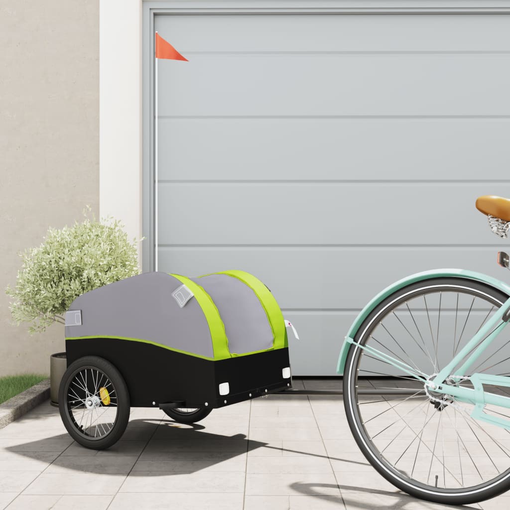 Rimorchio Da Bici Nero E 45 Kg In Ferro