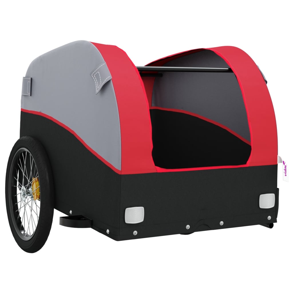 Rimorchio Da Bici Nero E 45 Kg In Ferro