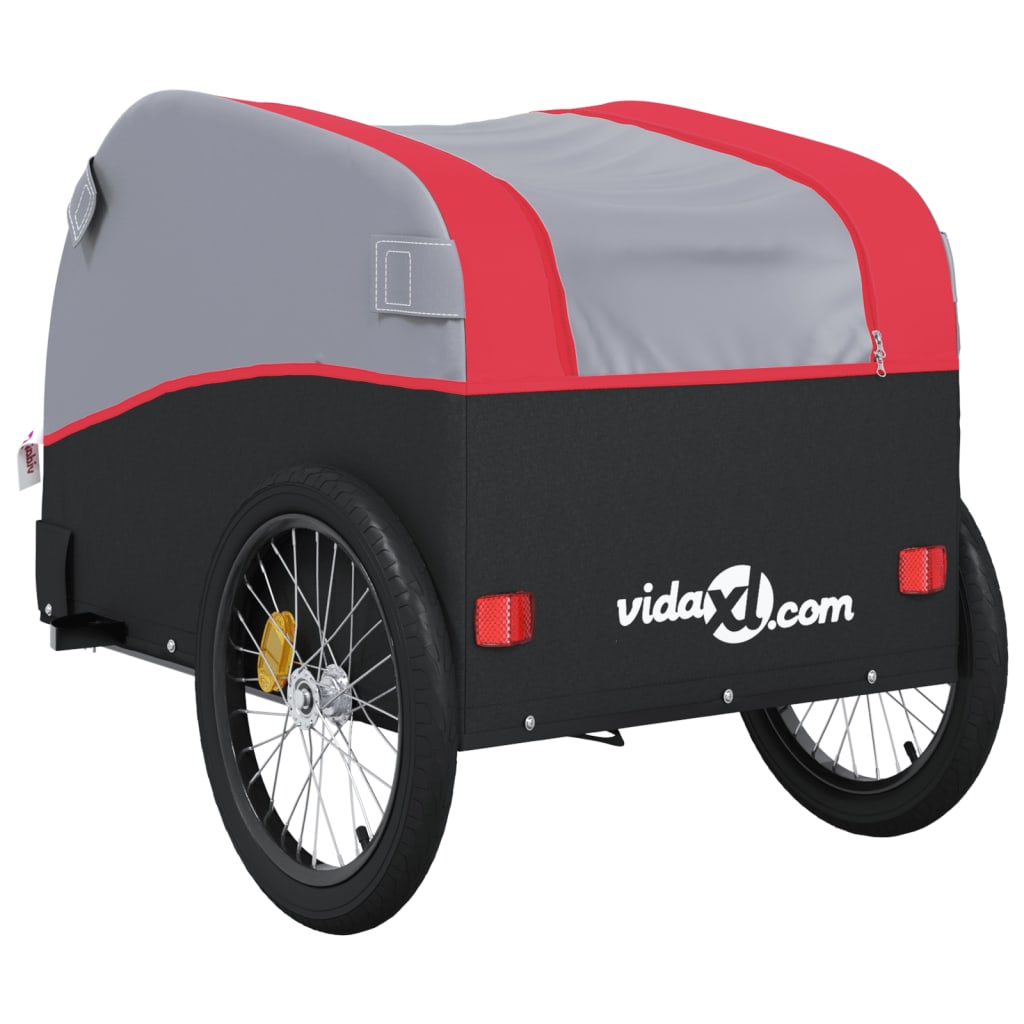 Rimorchio Da Bici Nero E 45 Kg In Ferro