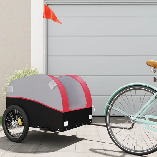 Rimorchio Da Bici Nero E 45 Kg In Ferro