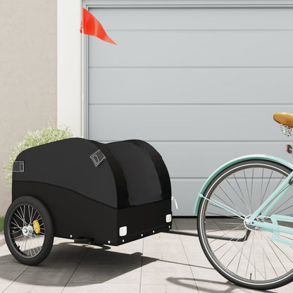 Rimorchio Da Bici Nero E 45 Kg In Ferro