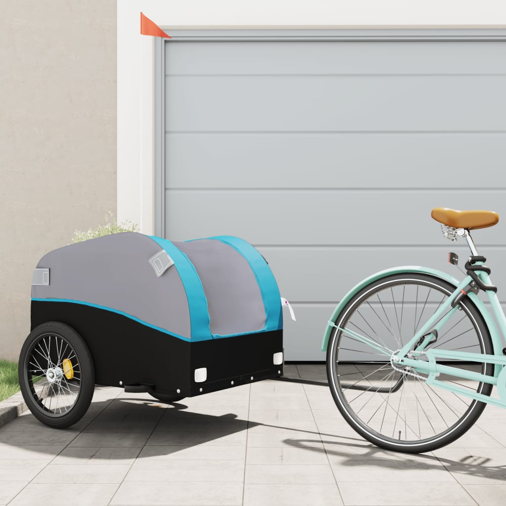Rimorchio Da Bici Nero E 45 Kg In Ferro