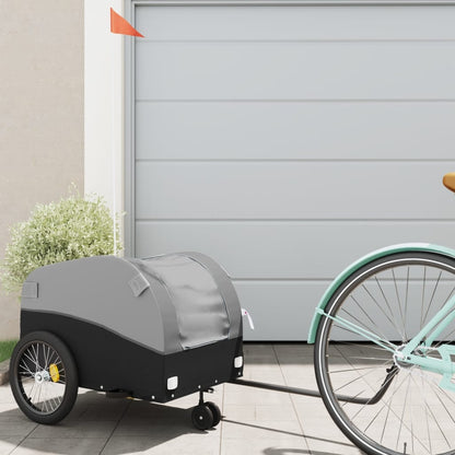 Rimorchio Da Bici Nero E 45 Kg In Ferro