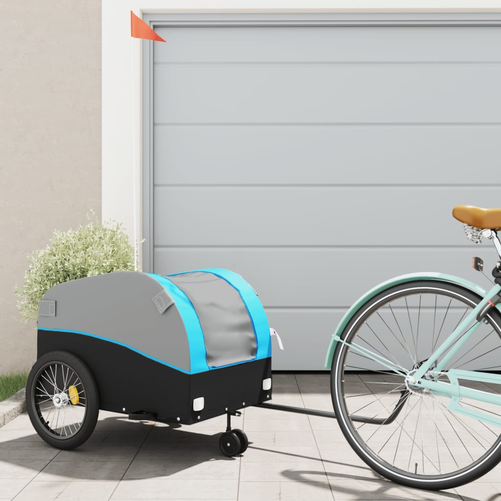 Rimorchio Da Bici Nero E 45 Kg In Ferro