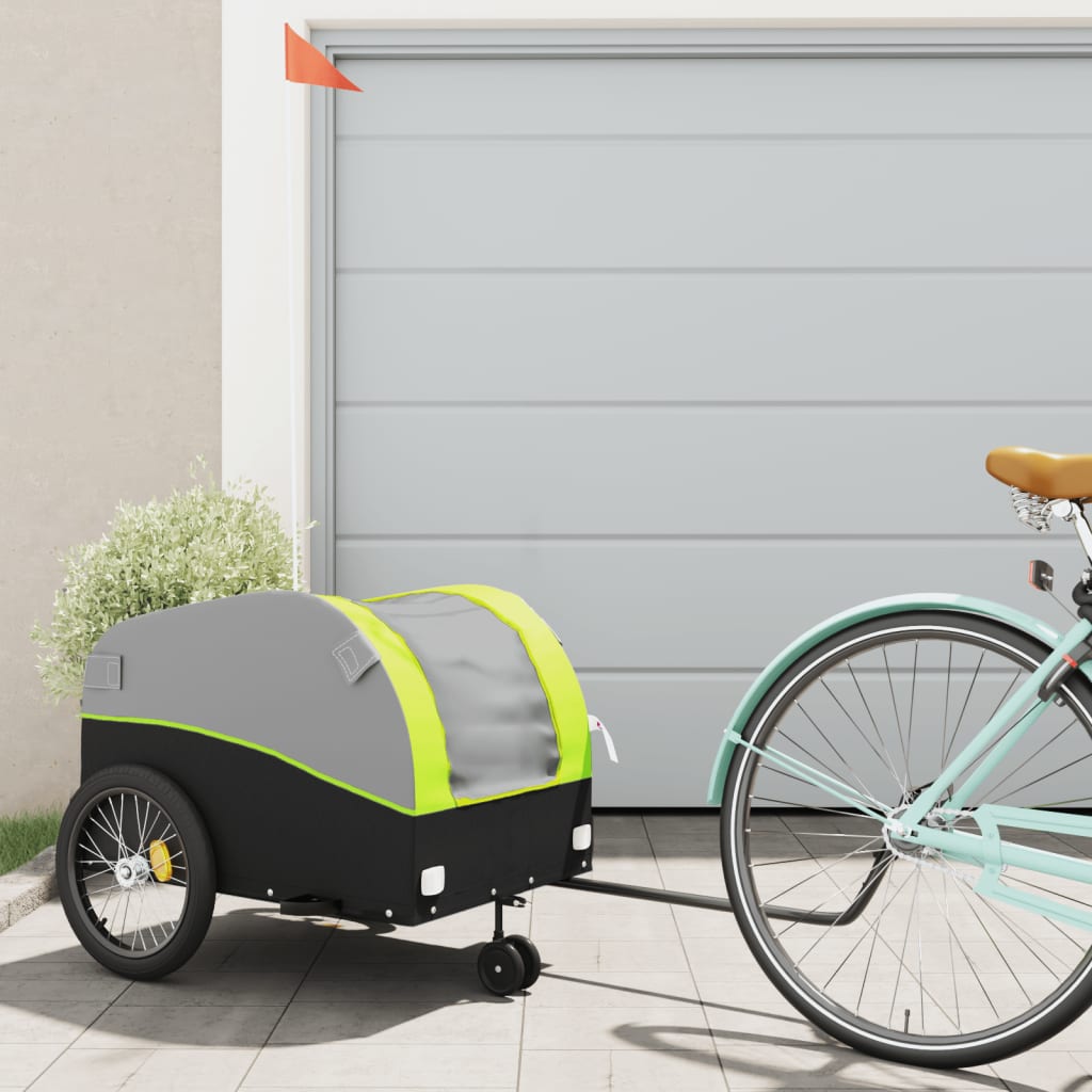 Rimorchio Da Bici Nero E 45 Kg In Ferro