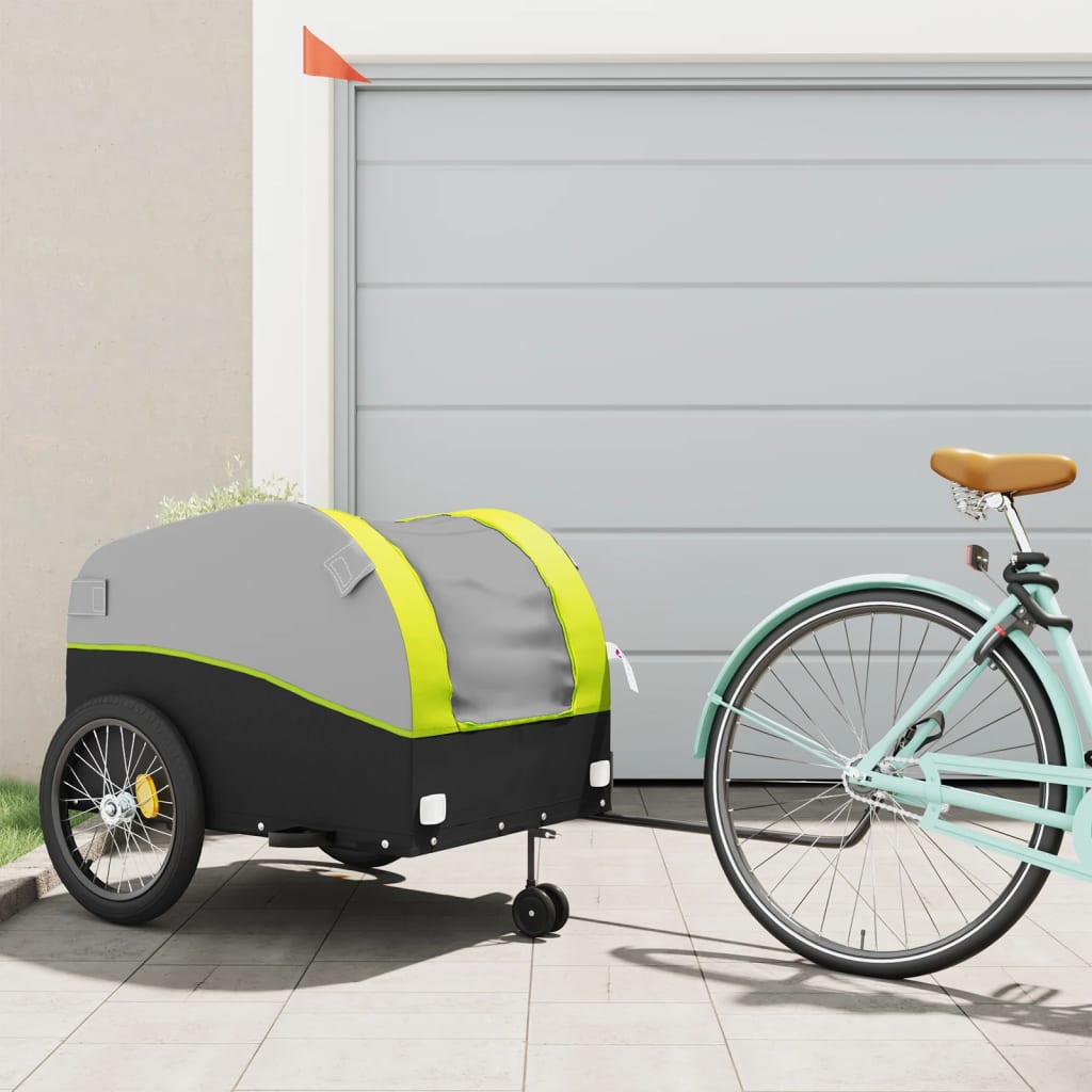 Rimorchio Da Bici Nero E 45 Kg In Ferro