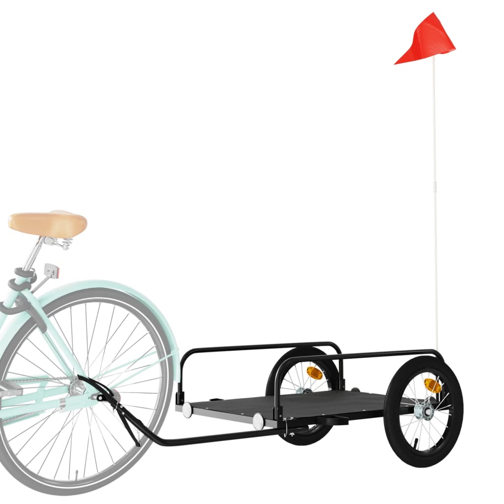 Rimorchio Da Bici Nero In Ferro