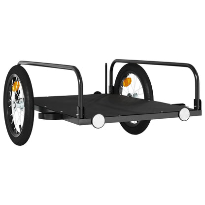 Rimorchio Da Bici Nero In Ferro
