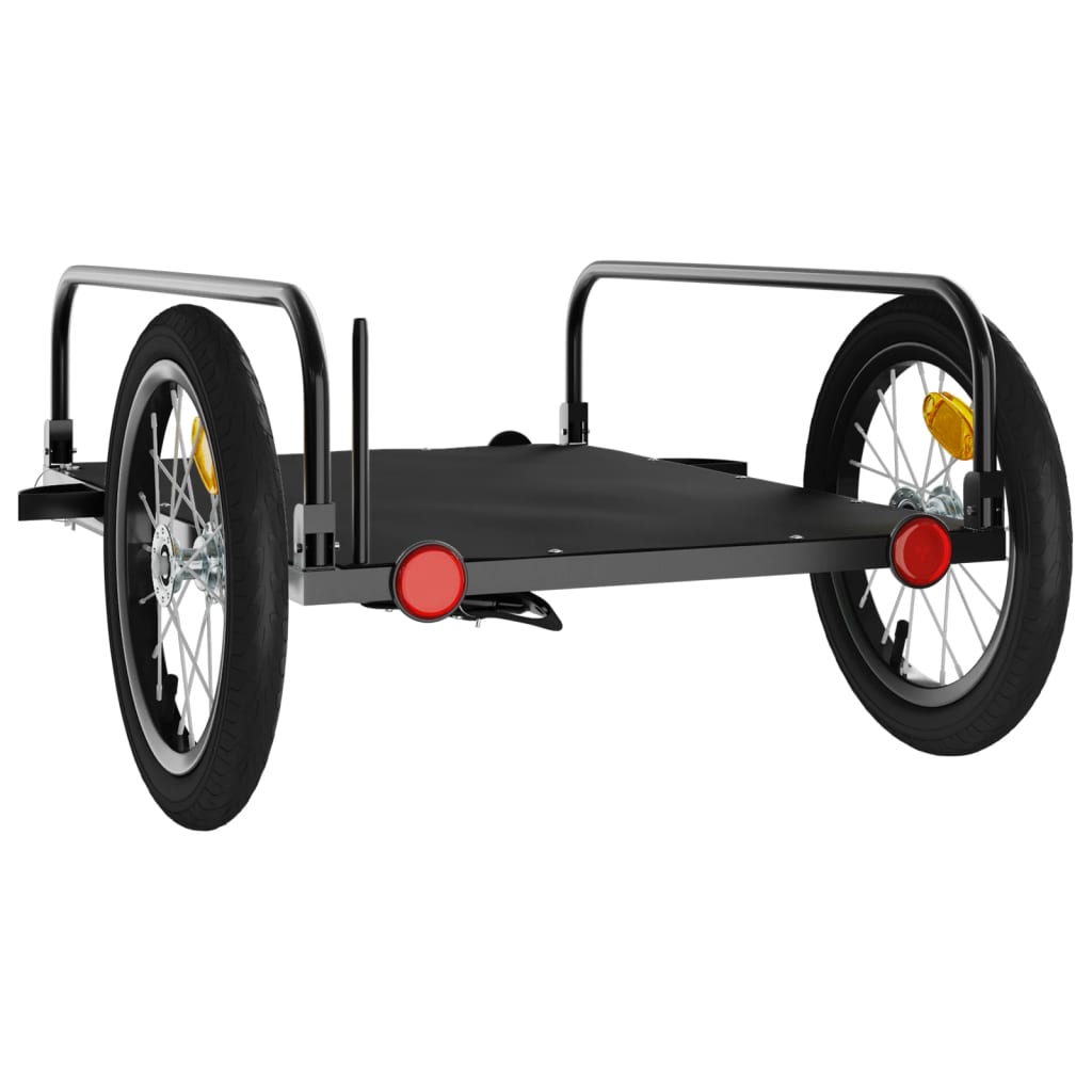Rimorchio Da Bici Nero In Ferro