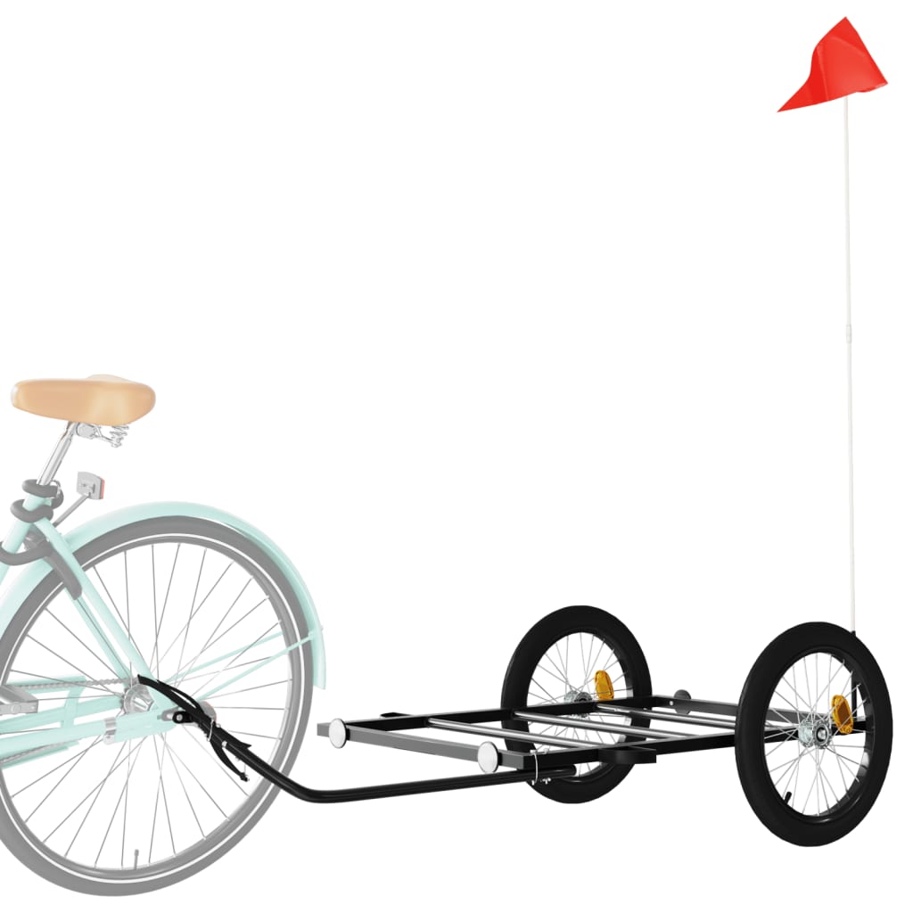 Rimorchio Da Bici Nero In Ferro