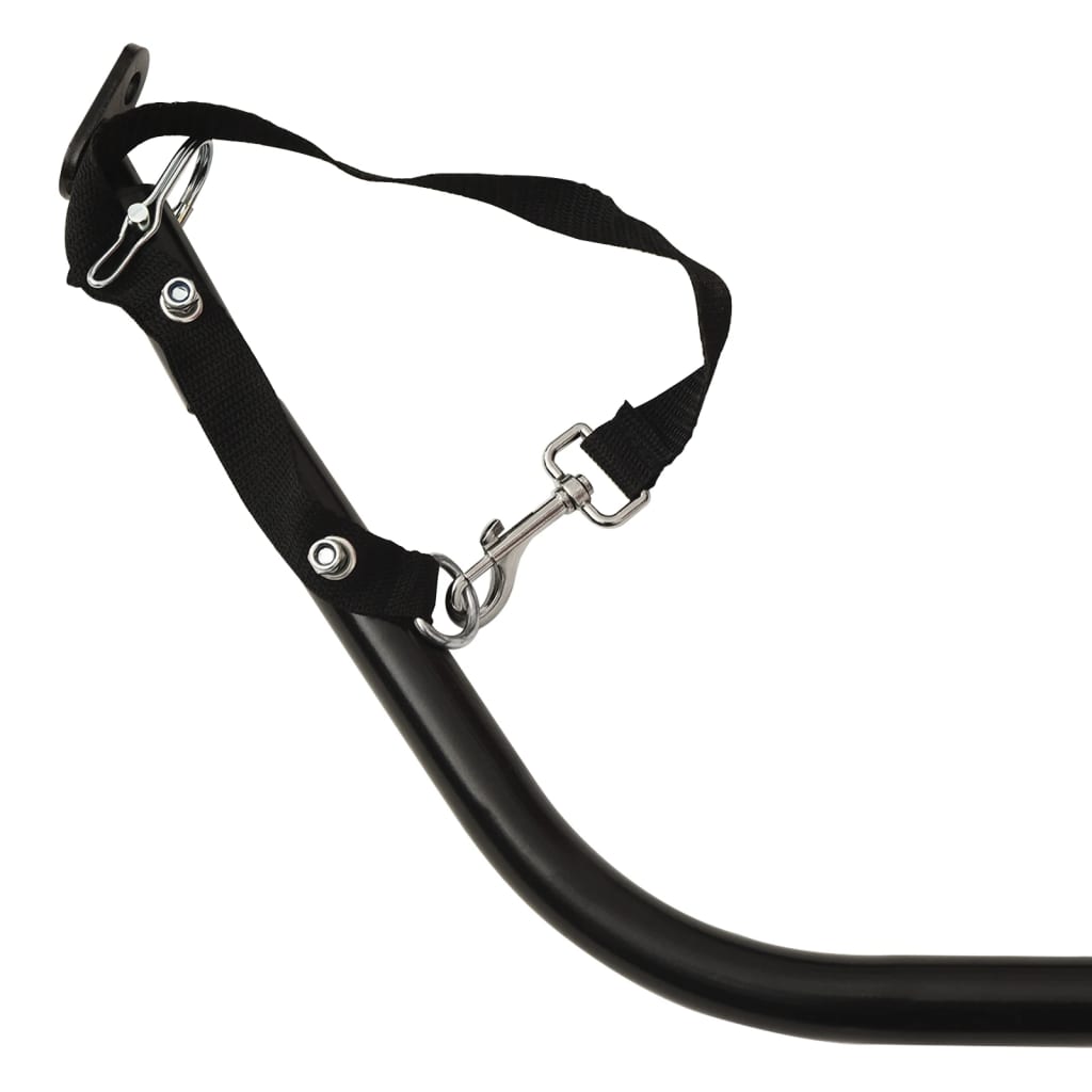 Rimorchio Da Bici Nero In Ferro