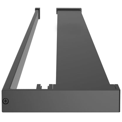Parete Doccia Walk In Mensola Nera 90X195Cm Vetro Esg Alluminio