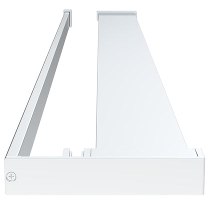 Parete Doccia Con Mensola 80X195Cm Vetro Esg E Alluminio
