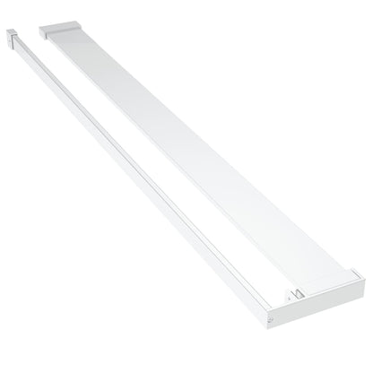 Parete Doccia Con Mensola 90X195Cm Vetro Esg E Alluminio