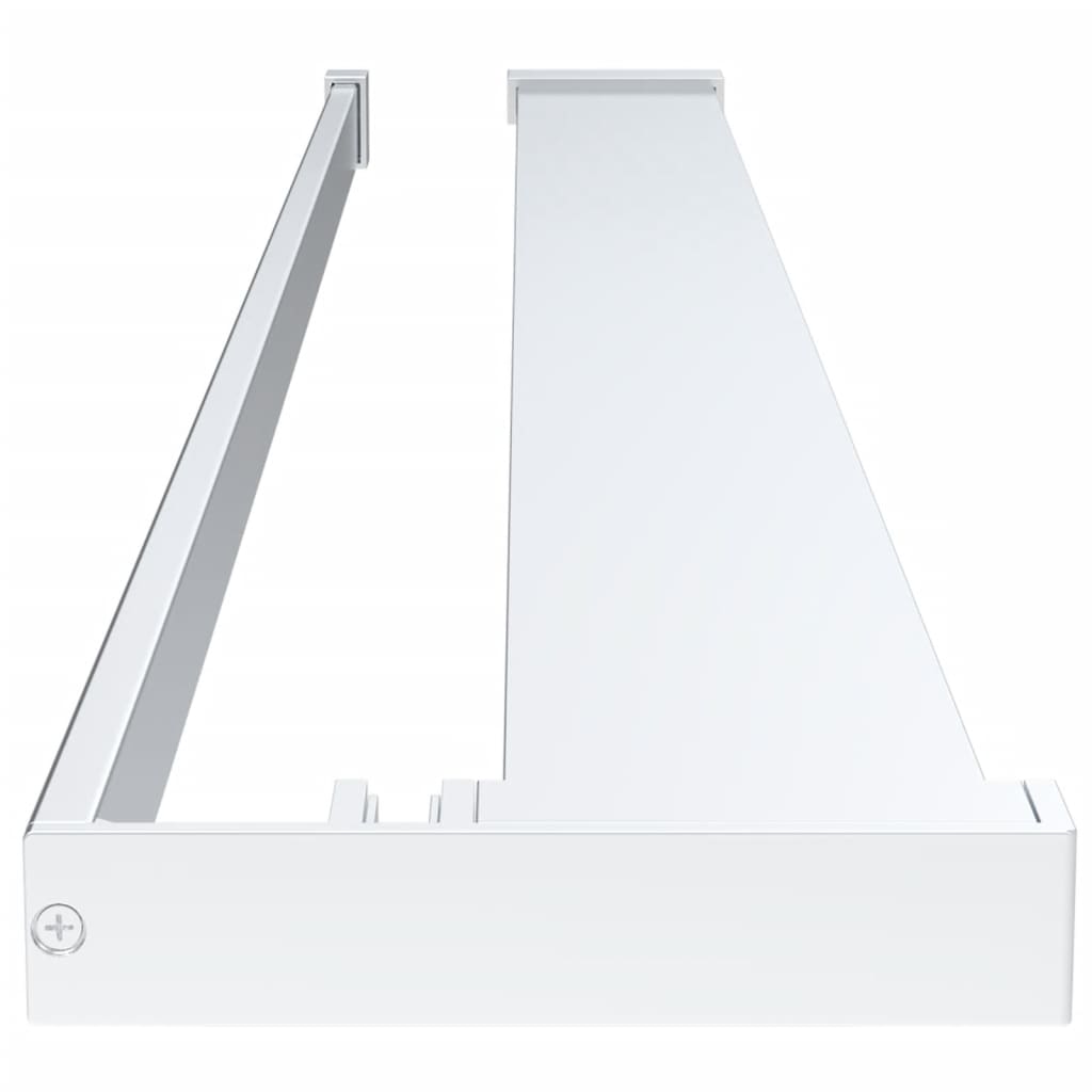 Parete Doccia Con Mensola 90X195Cm Vetro Esg E Alluminio