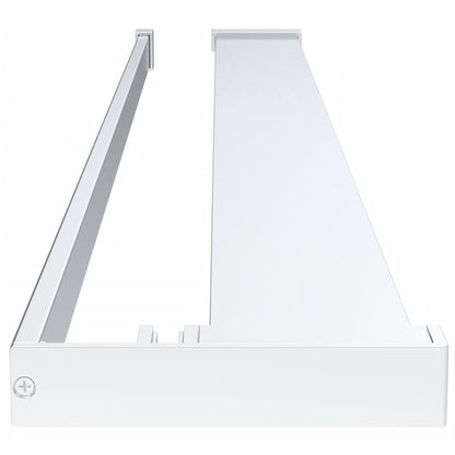 Parete Doccia Con Mensola 90X195Cm Vetro Esg E Alluminio