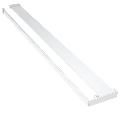 Parete Doccia Con Mensola 115X195Cm Vetro Esg E Alluminio